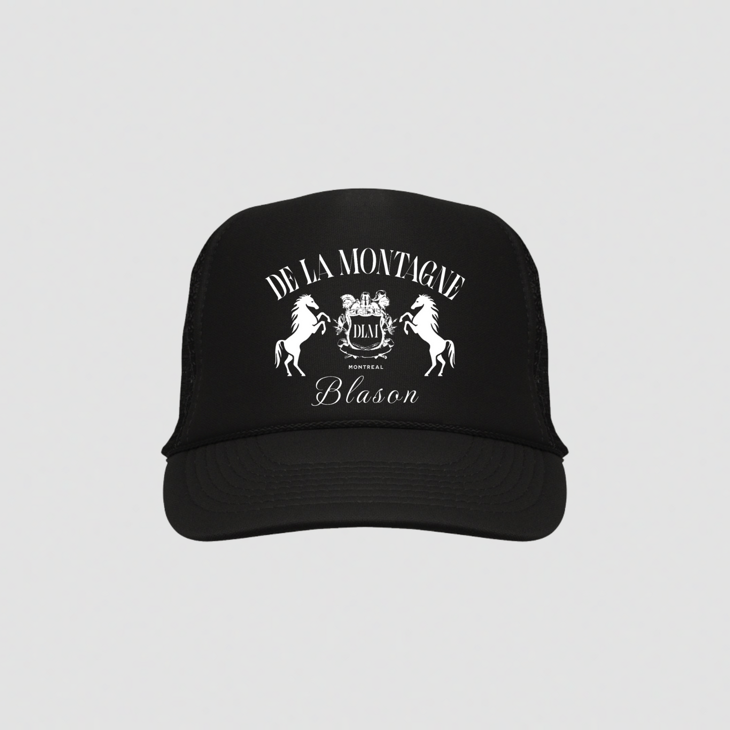 Gorra de camionero "SG" - Negra