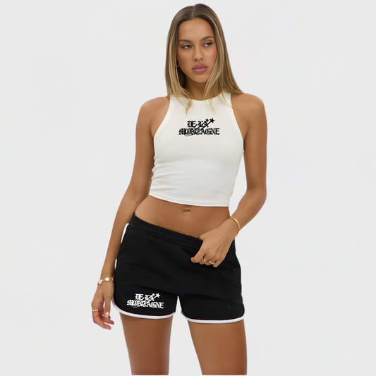 WHITE CROP TOP - WOMENS