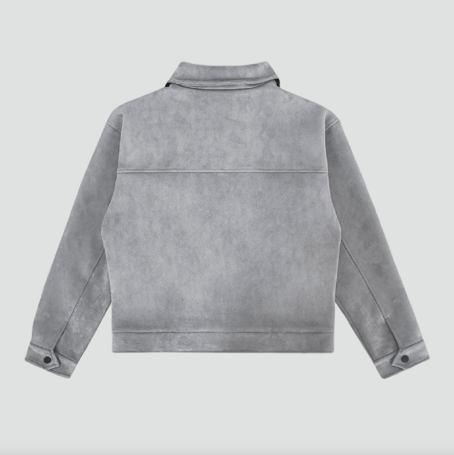 Oblivis Suede Bomber Jacket - Grey