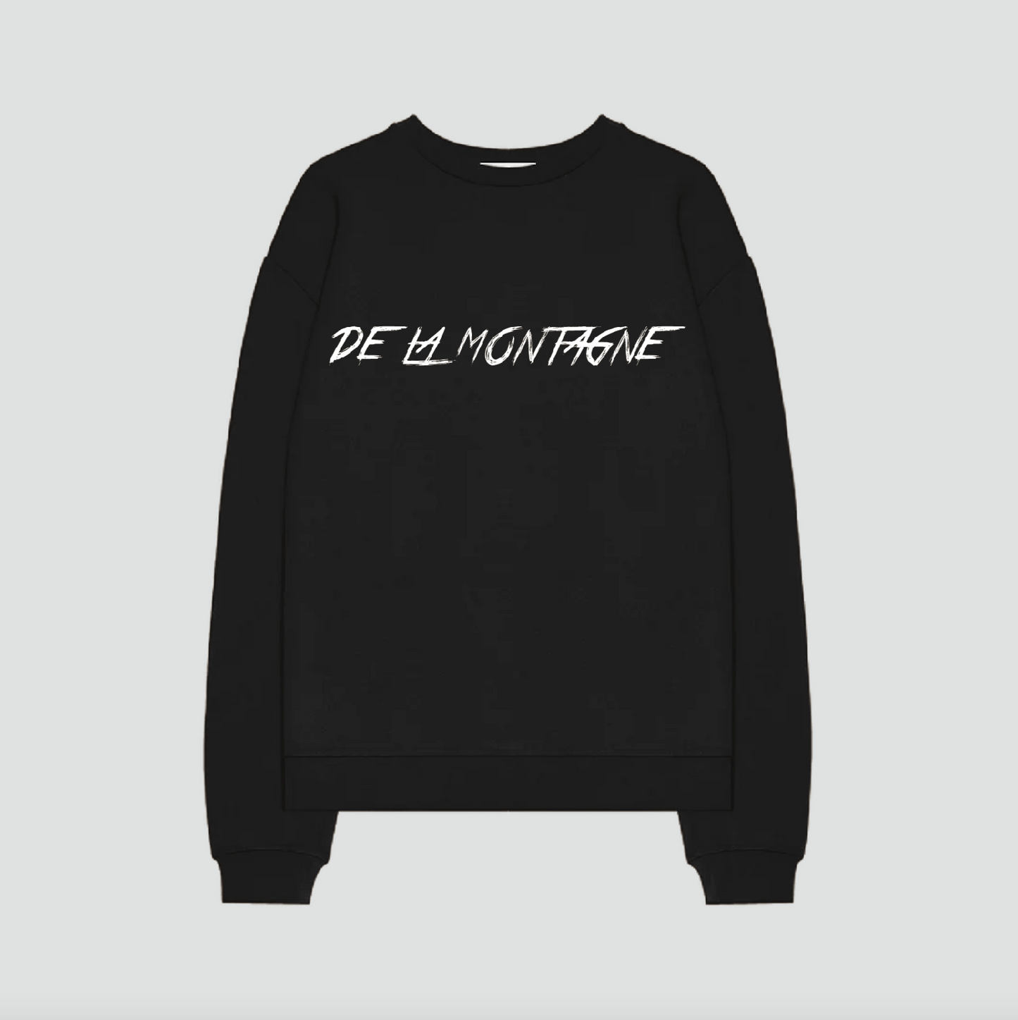 Sweat-shirt à col rond avec logo classique Wellington - Noir 