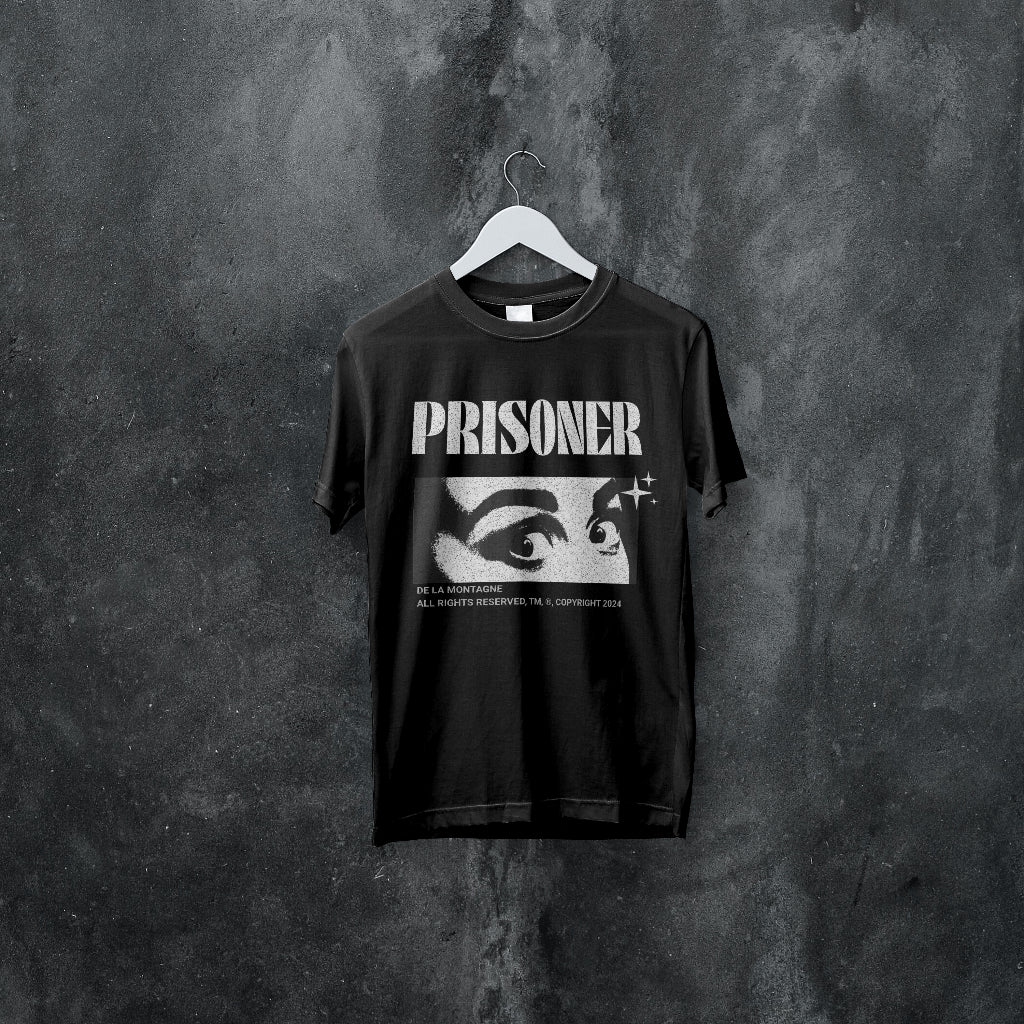 T-shirt « Prisonnier » - Noir 