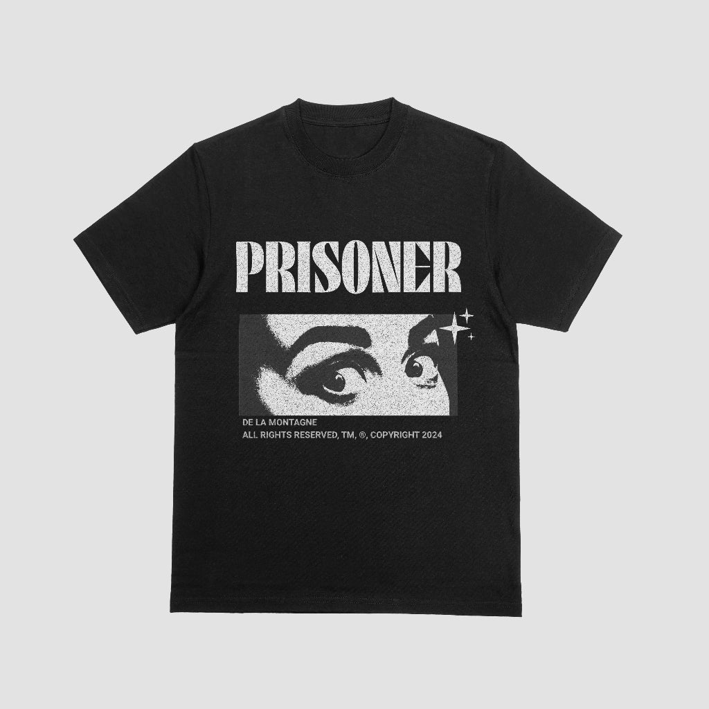 T-shirt « Prisonnier » - Noir 