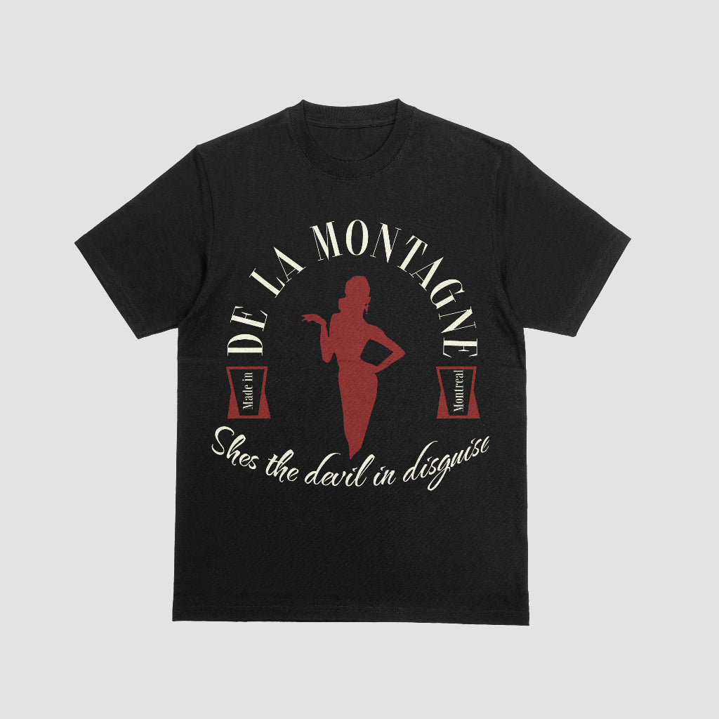 T-shirt « Club Girl » - Noir 