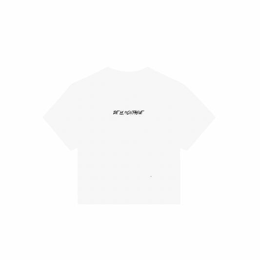 Taylor Crop Logo T-Shirt - White